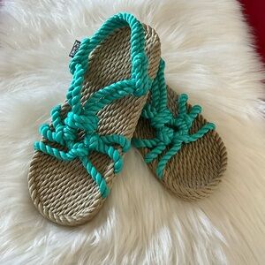 Nomadic State of Mind - The JC (Camel & Turquoise) - The Original Rope Sandals